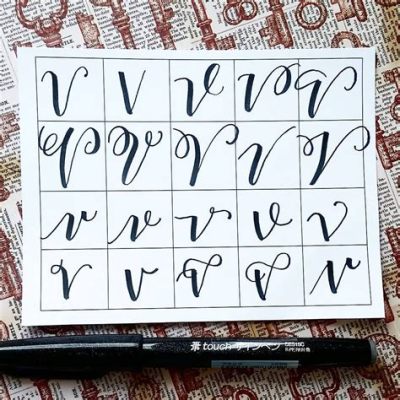 how to write cursive v: Why not consider the historical context of cursive writing?